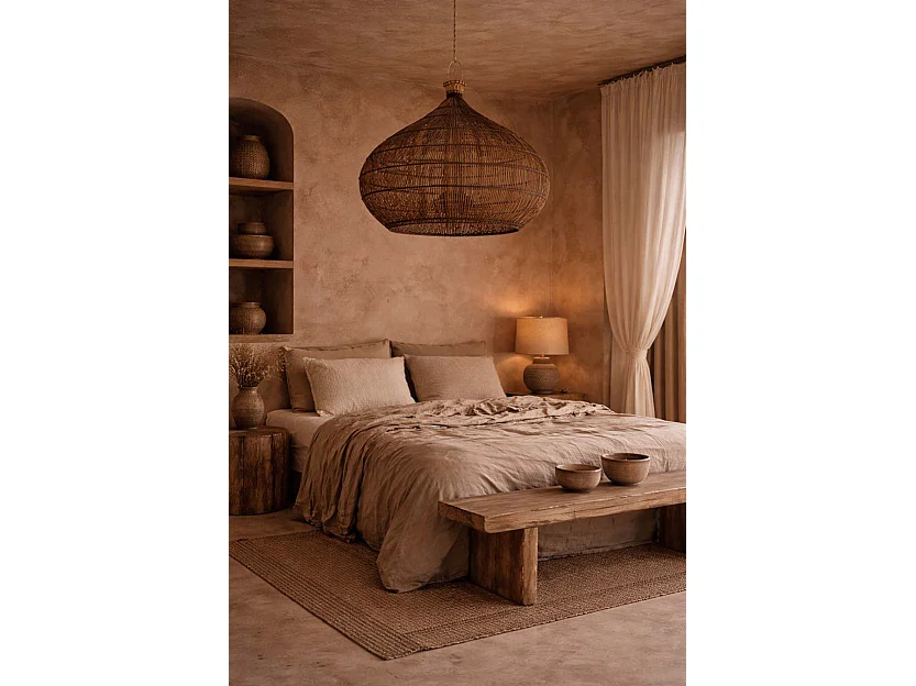 Le Luminaire Suspendu Desert Gourd - Noyer Foncé - L