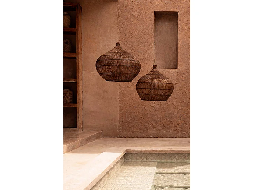 Le Luminaire Suspendu Desert Gourd - Noyer Foncé - L