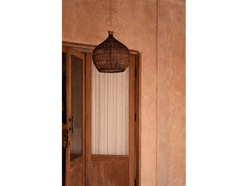 Le Luminaire Suspendu Desert Gourd - Noyer Foncé - S