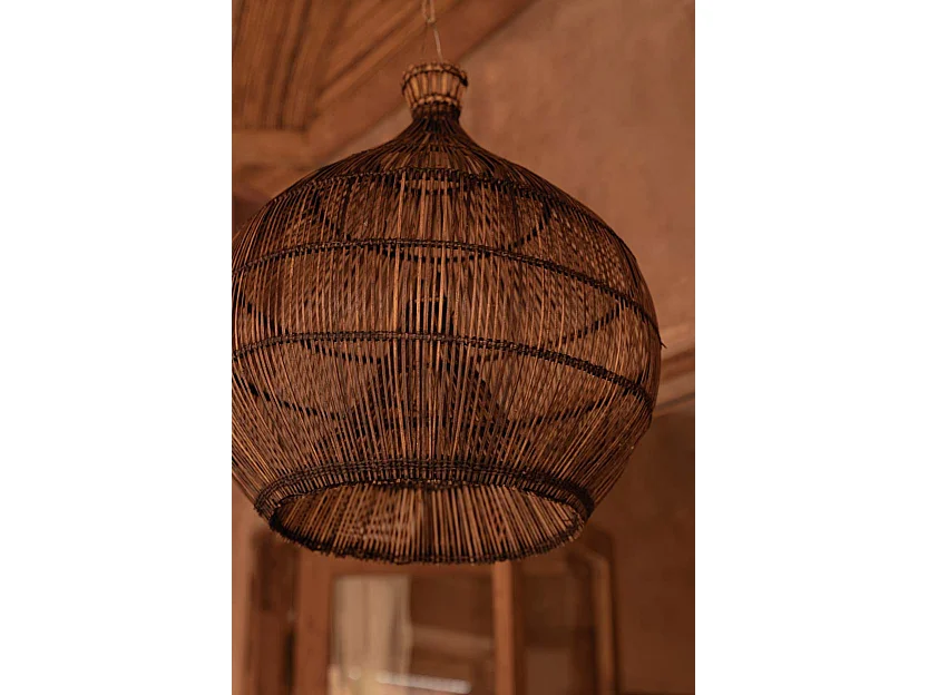 Le Luminaire Suspendu Desert Gourd - Noyer Foncé - S