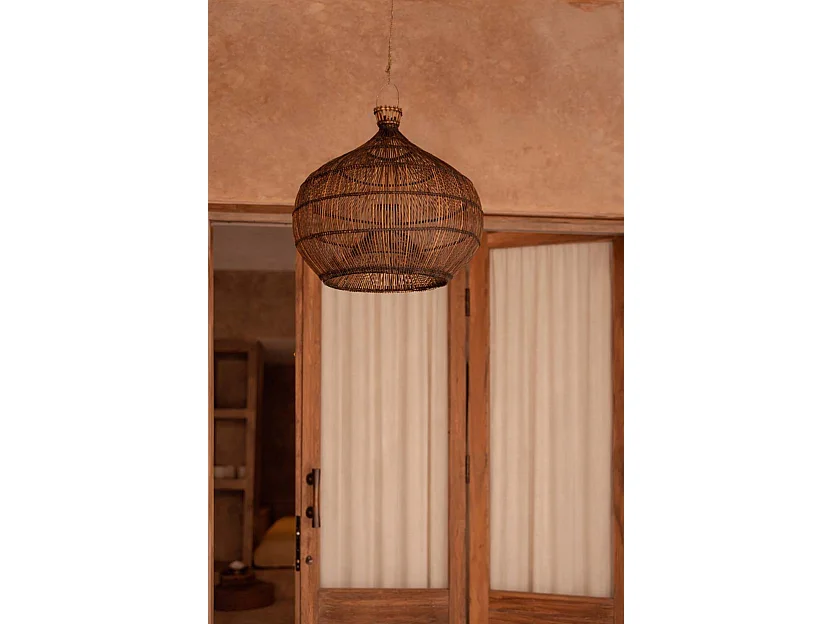 Le Luminaire Suspendu Desert Gourd - Noyer Foncé - S