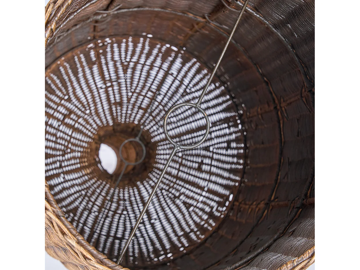 Die Amphora Hängeleuchte - Dunkel Nussbaum - XXL