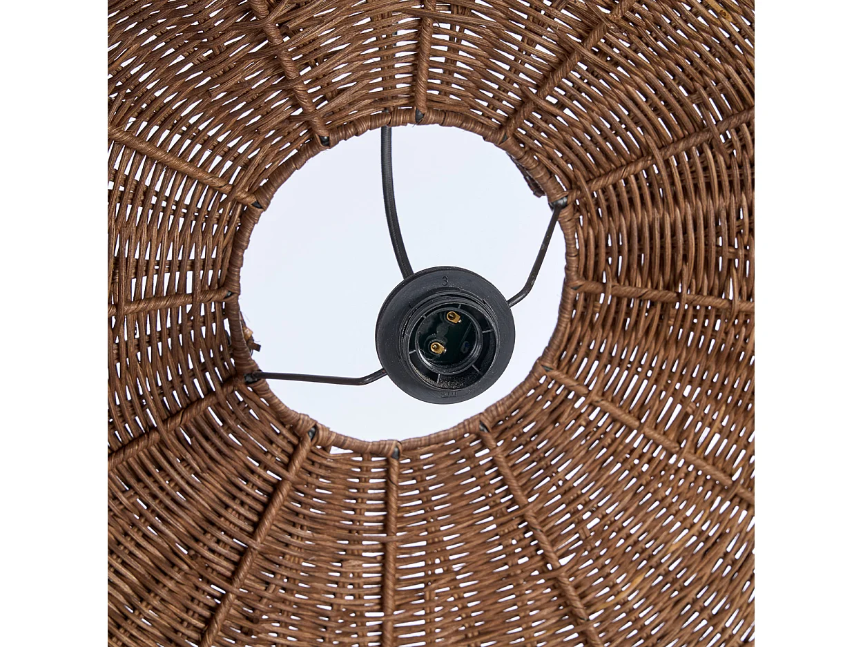 Die Wave Hängeleuchte - Dunkel Nussbaum - L