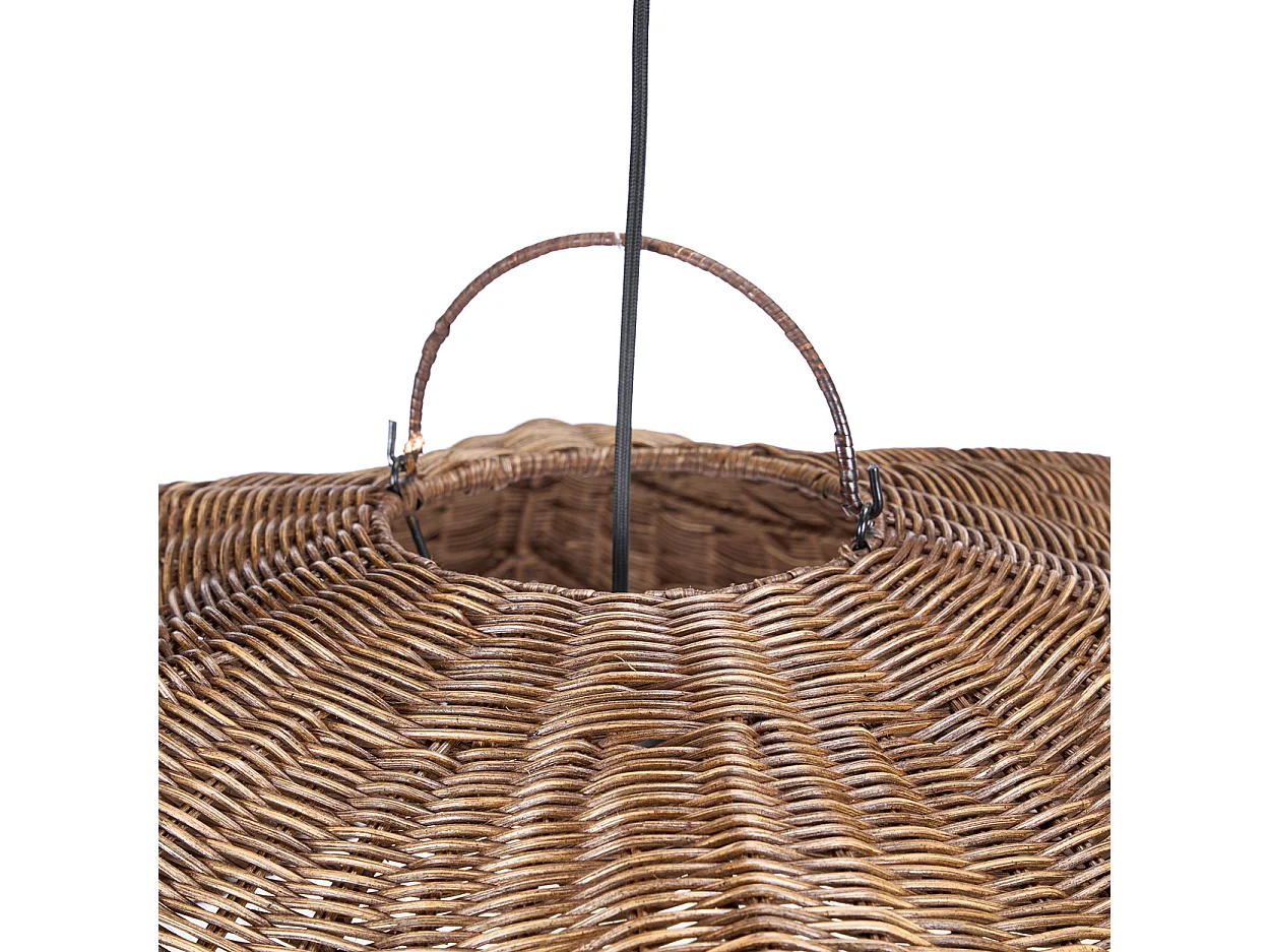 Die Wave Hängeleuchte - Dunkel Nussbaum - L