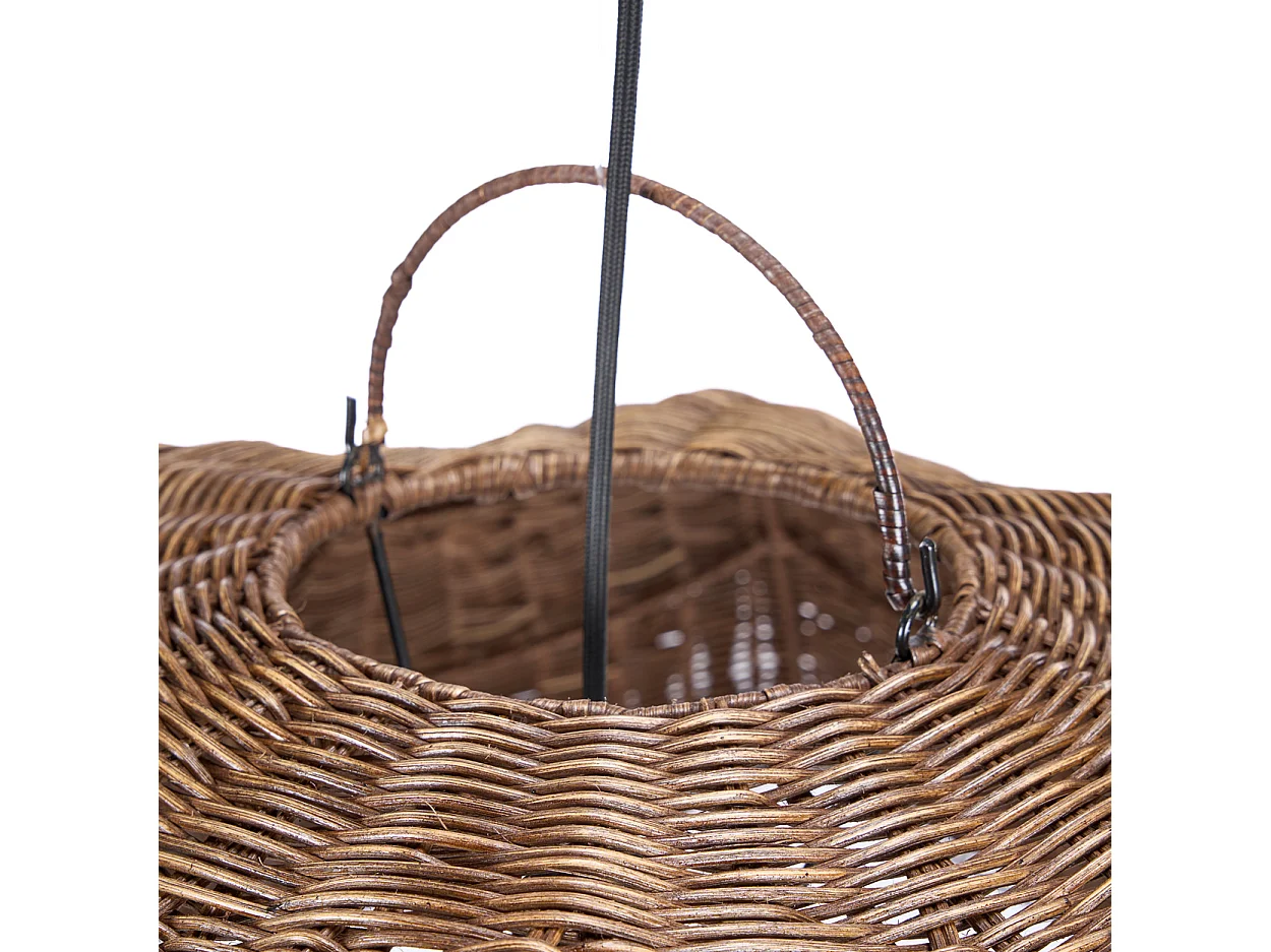 Die Wave Hängeleuchte - Dunkel Nussbaum - L