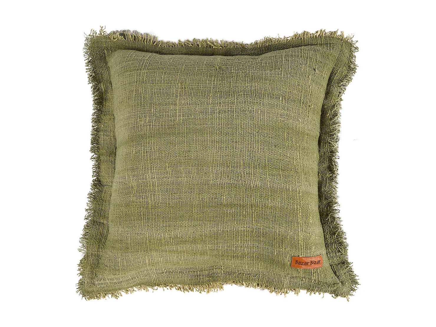 The Jungle Fringe Cushion Cover - Green