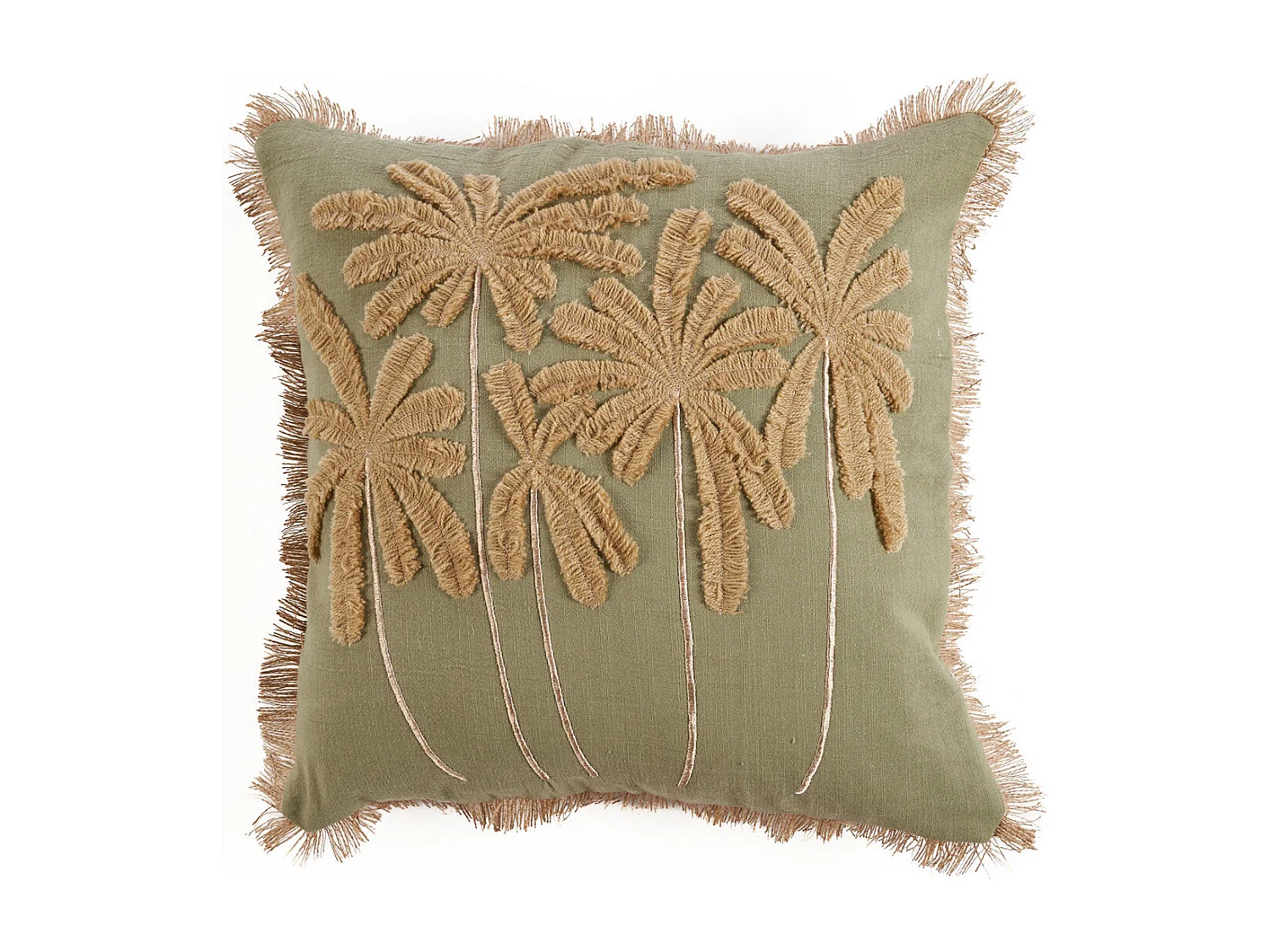 De Tropical Breeze Kussensloop - Bosgroen