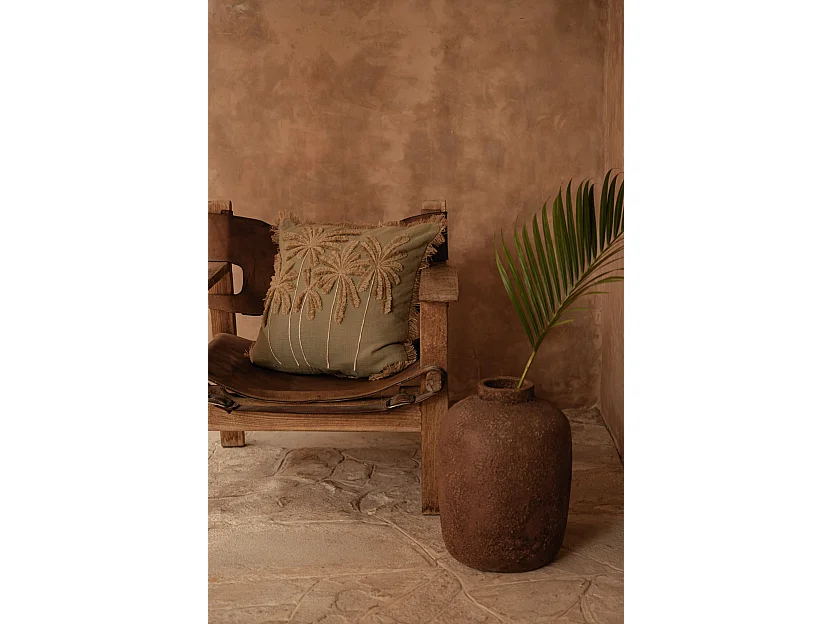 The Tropical Breeze Cushion Cover - Forest Green