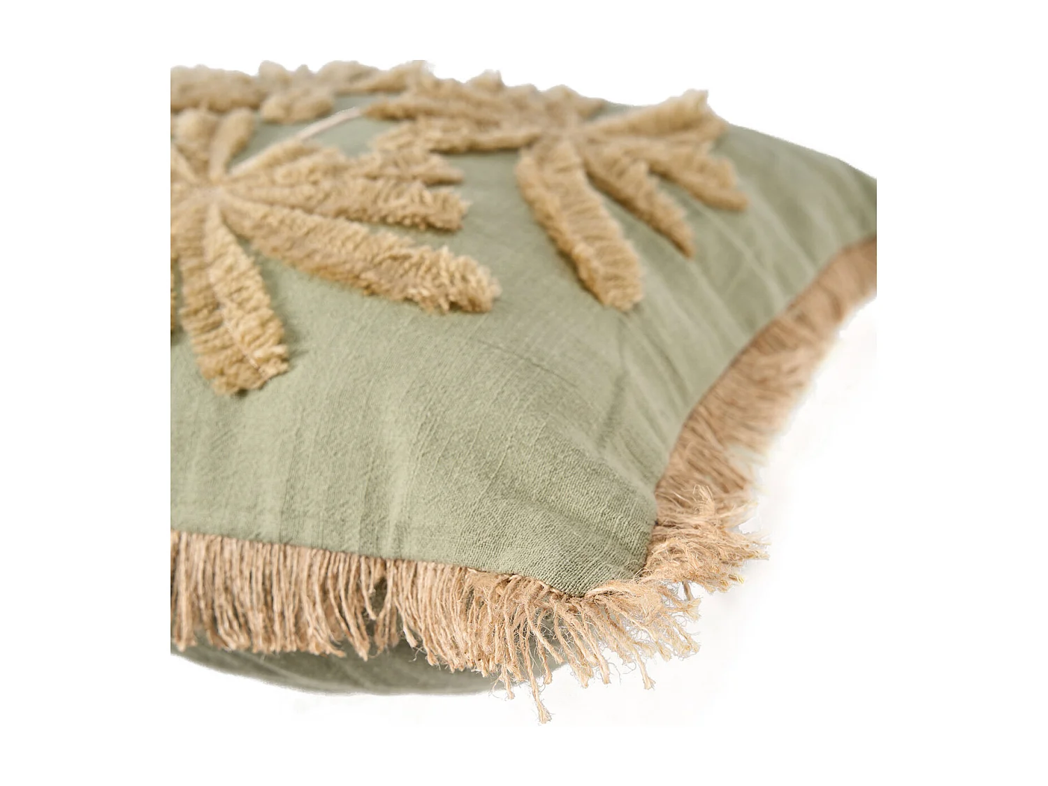 The Tropical Breeze Cushion Cover - Forest Green