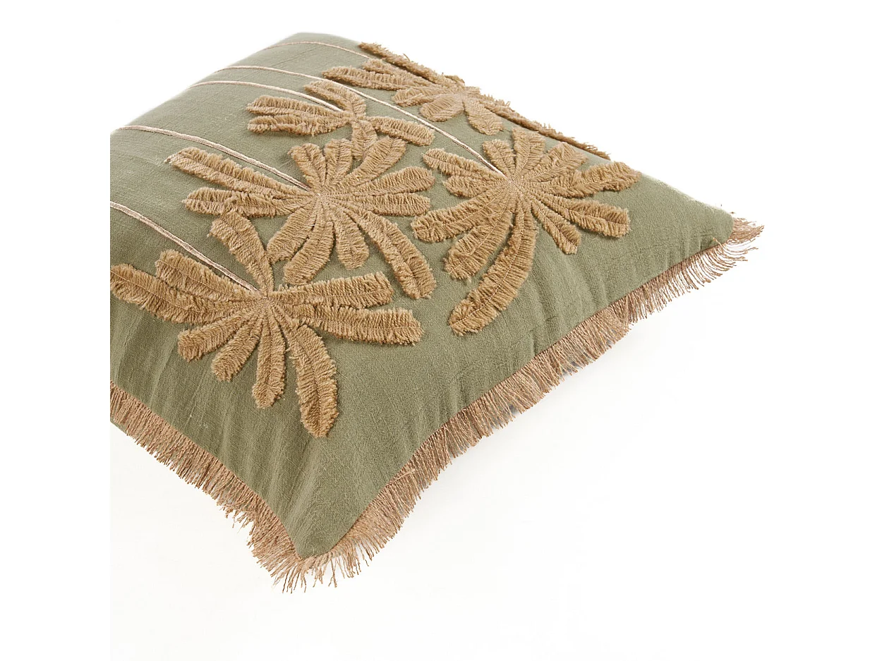 The Tropical Breeze Cushion Cover - Forest Green