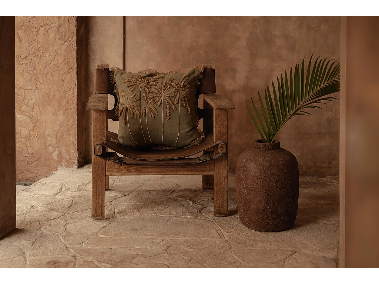 The Tropical Breeze Cushion Cover - Forest Green
