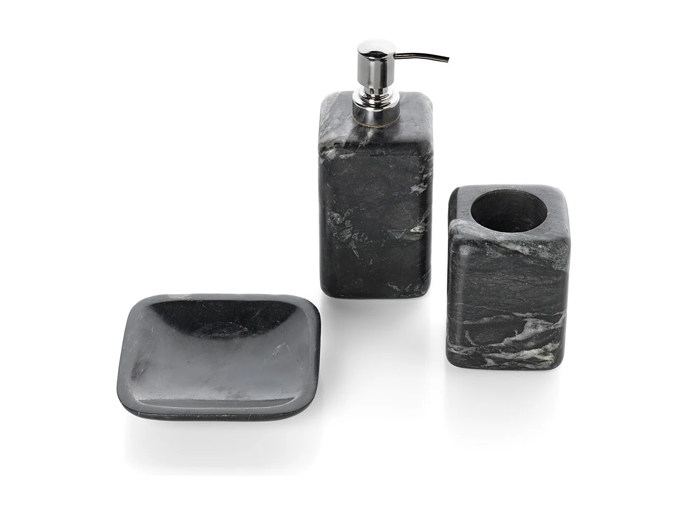 The Marble Soap Dispenser - Marine Black