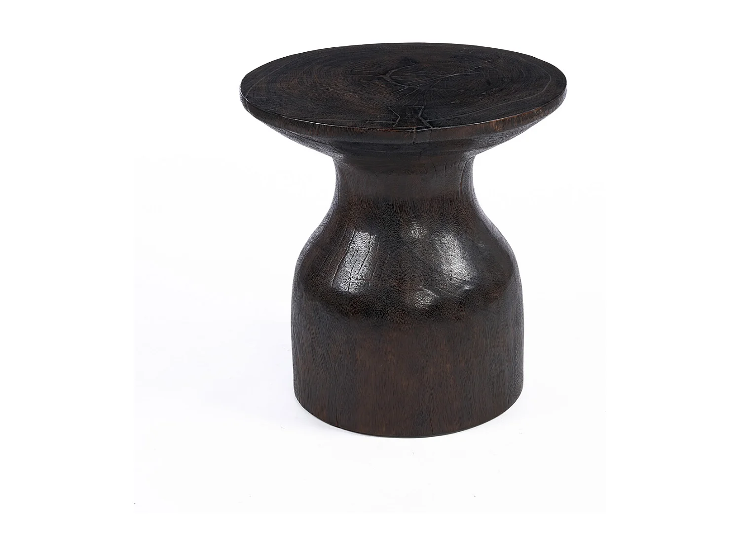 La Table d’Appoint Hourglass - Noyer Foncé