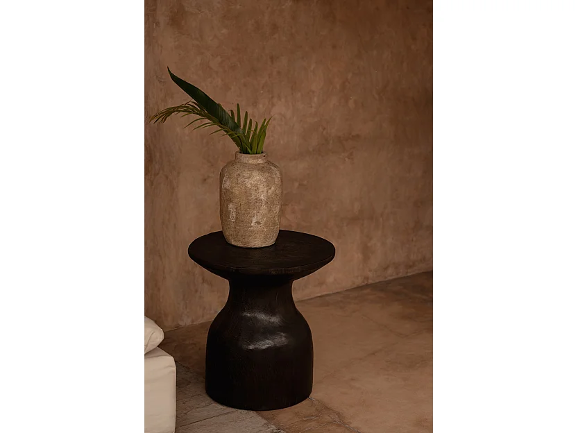 La Table d’Appoint Hourglass - Noyer Foncé