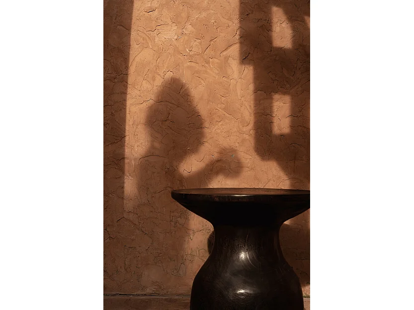La Table d’Appoint Hourglass - Noyer Foncé