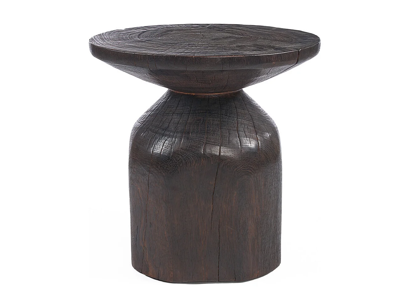 The Drumline Side Table - Dark Walnut