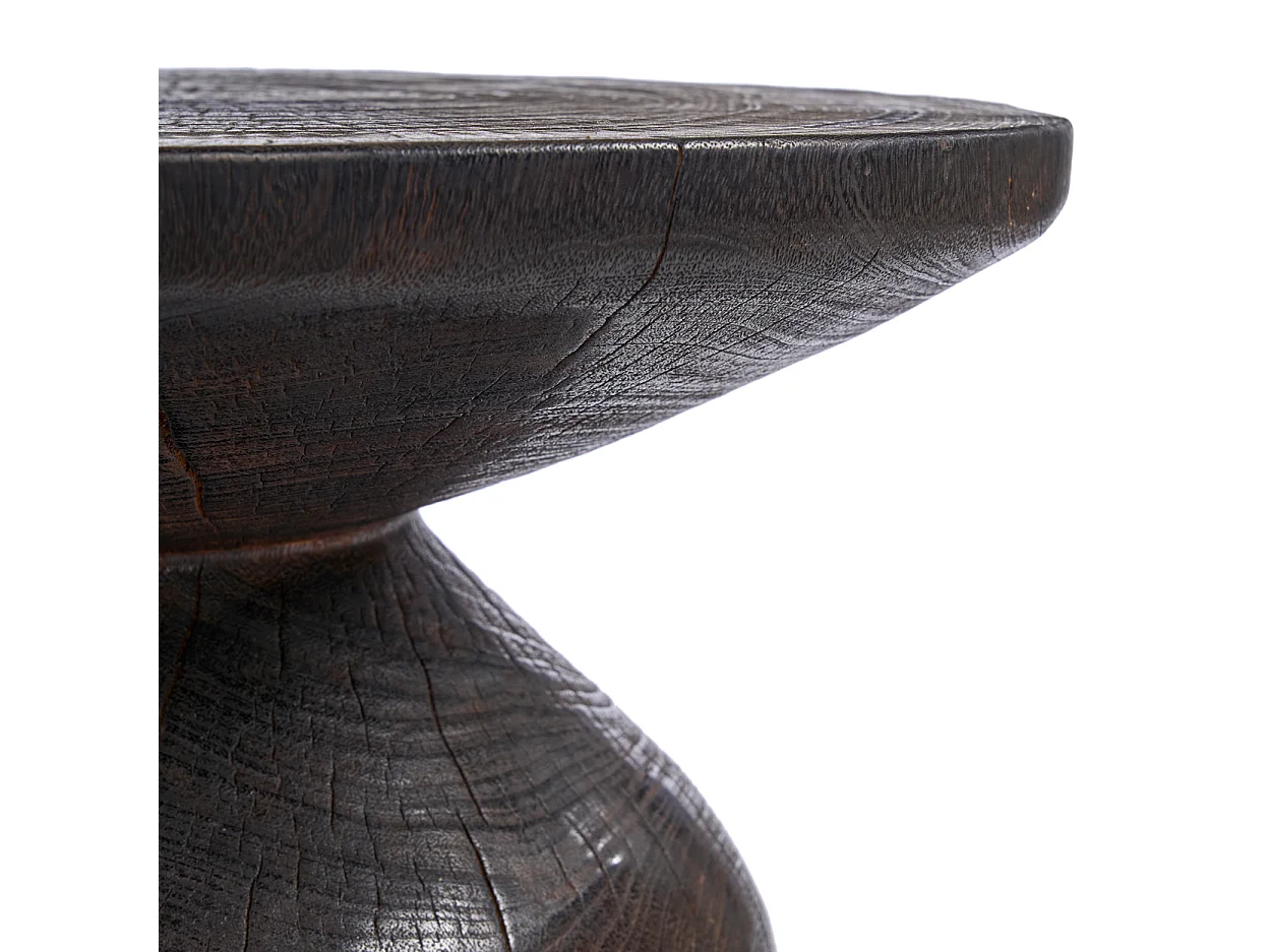 The Drumline Side Table - Dark Walnut