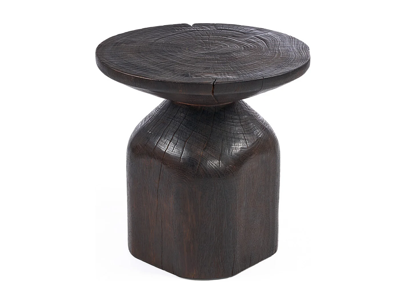 The Drumline Side Table - Dark Walnut