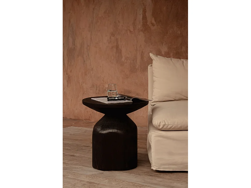 The Drumline Side Table - Dark Walnut