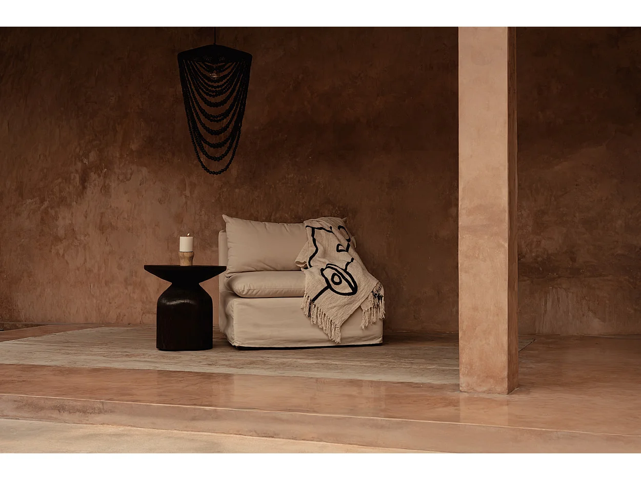 The Drumline Side Table - Dark Walnut