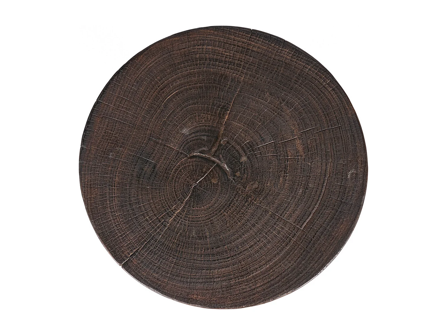 The Java Tripod Side Table - Dark Walnut