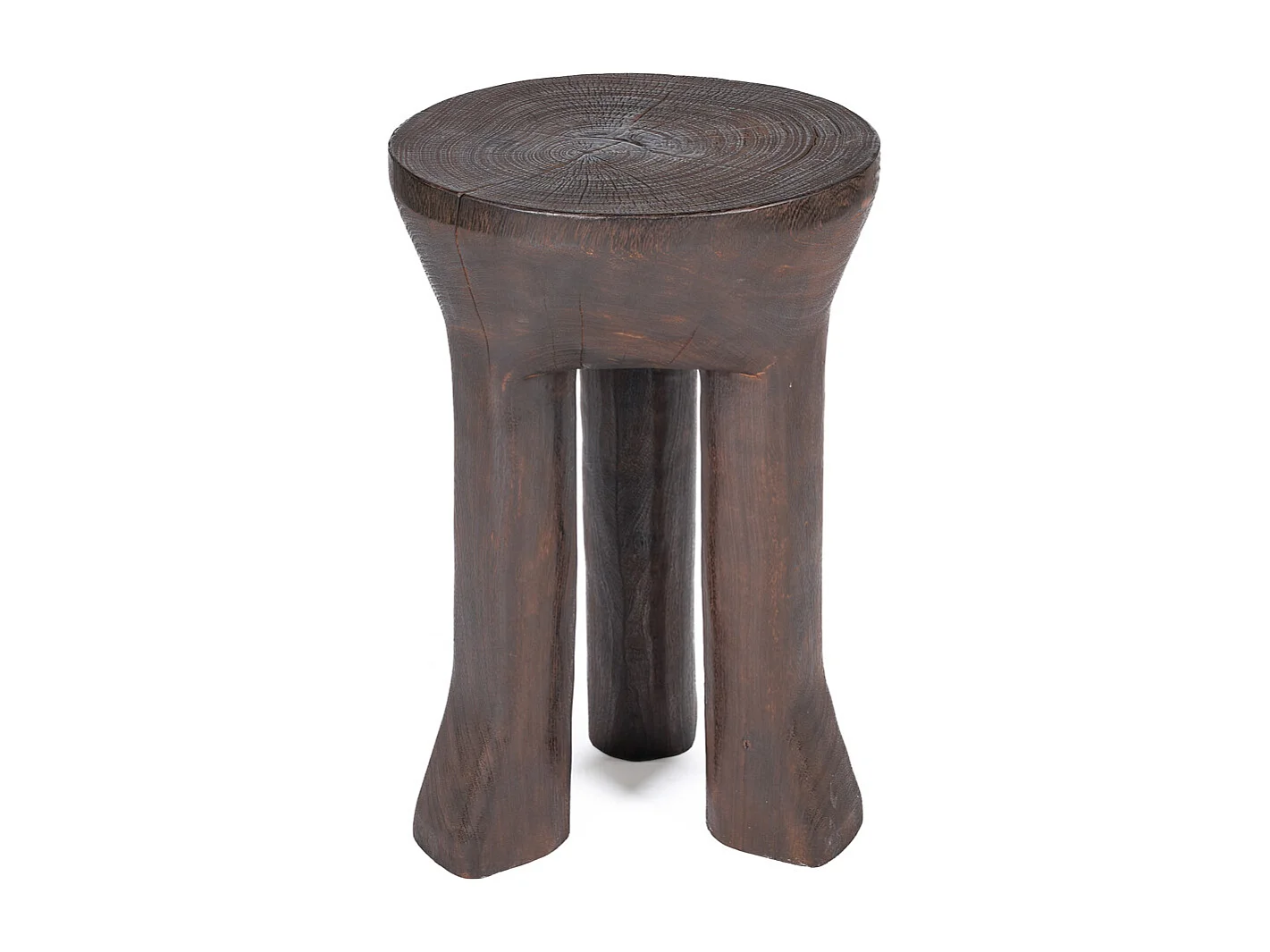 The Java Tripod Side Table - Dark Walnut
