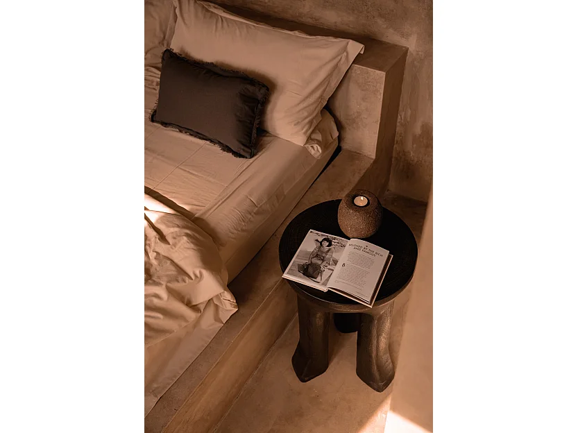The Java Tripod Side Table - Dark Walnut
