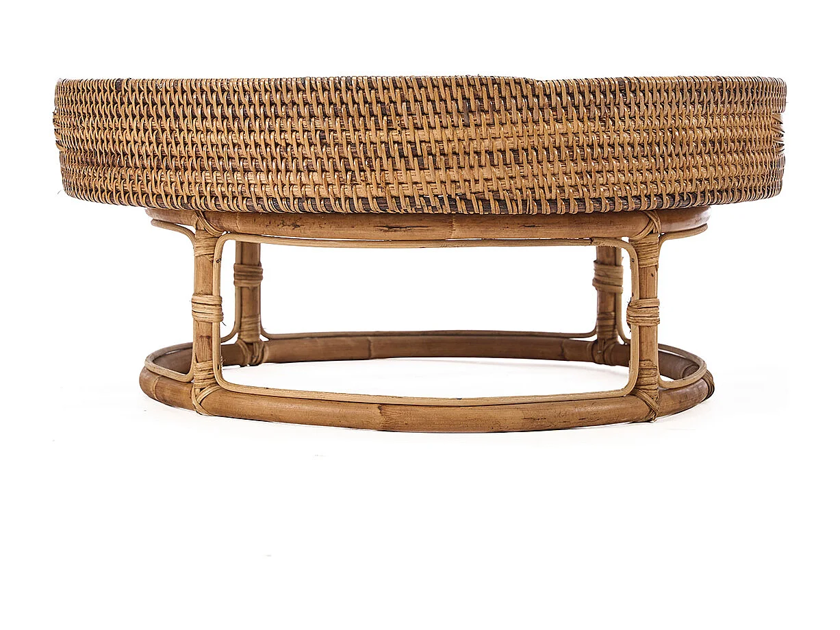 Le Rattan Rise Tray - Brun Naturel