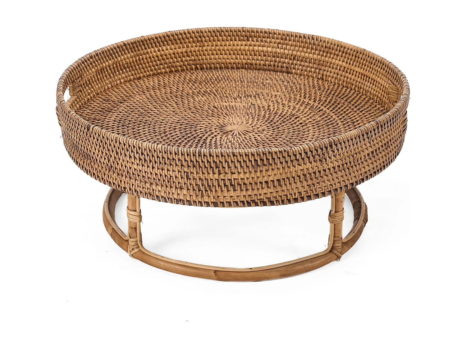 Le Rattan Rise Tray - Brun Naturel