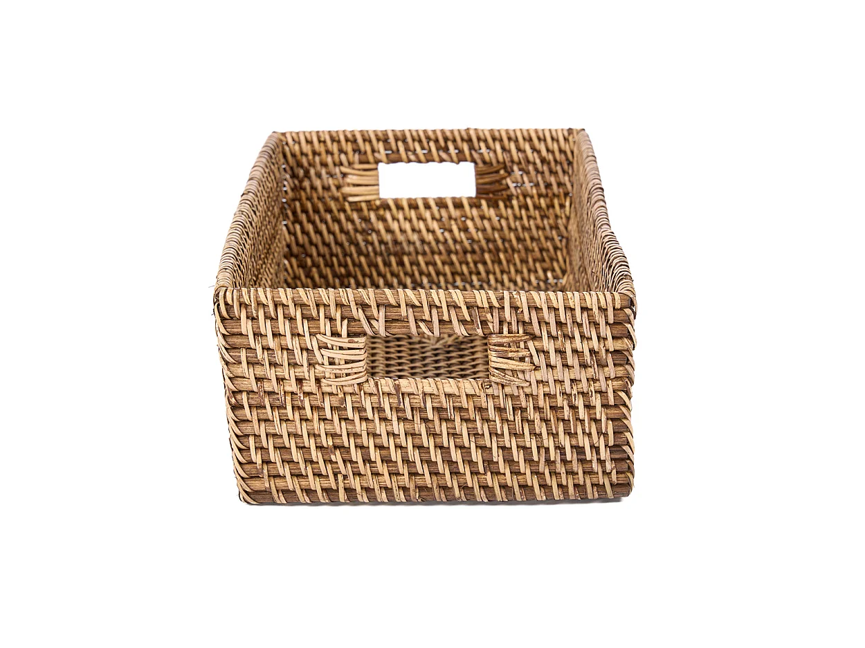 La Boîte de Rangement en Rotin - Brun Naturel