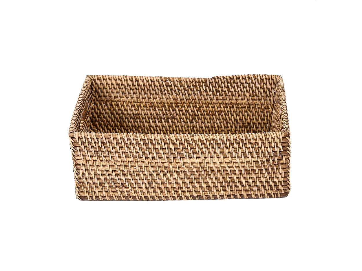 La Boîte de Rangement en Rotin - Brun Naturel