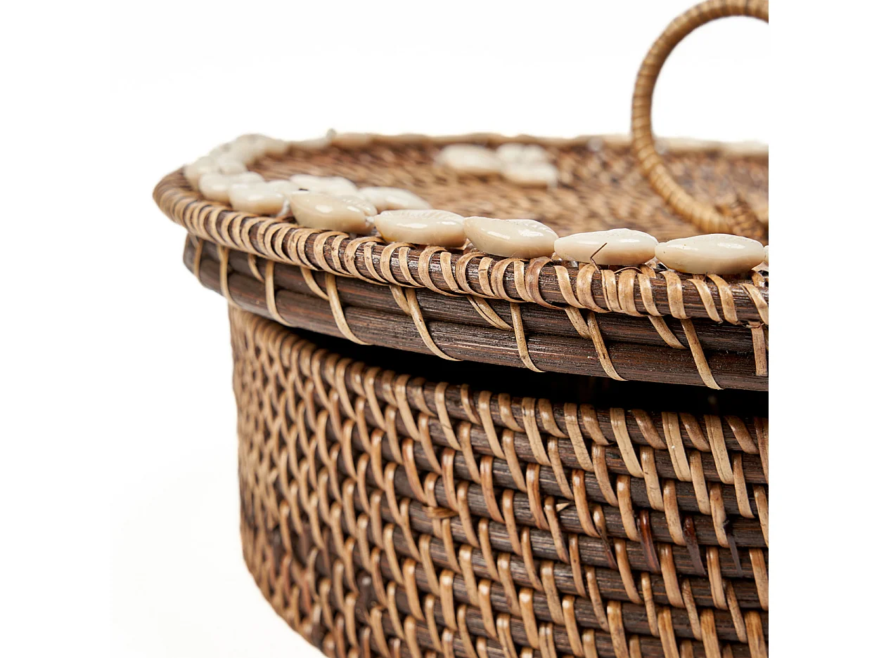 Le Panier Compartiment En Rotin - Brun Naturel