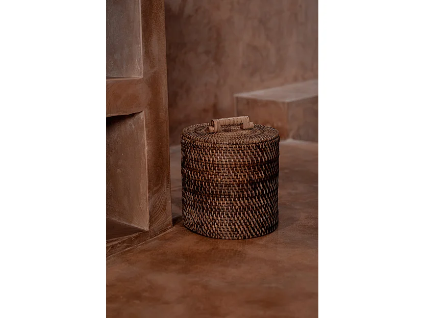Le Panier En Rotin Bas - Brun Naturel