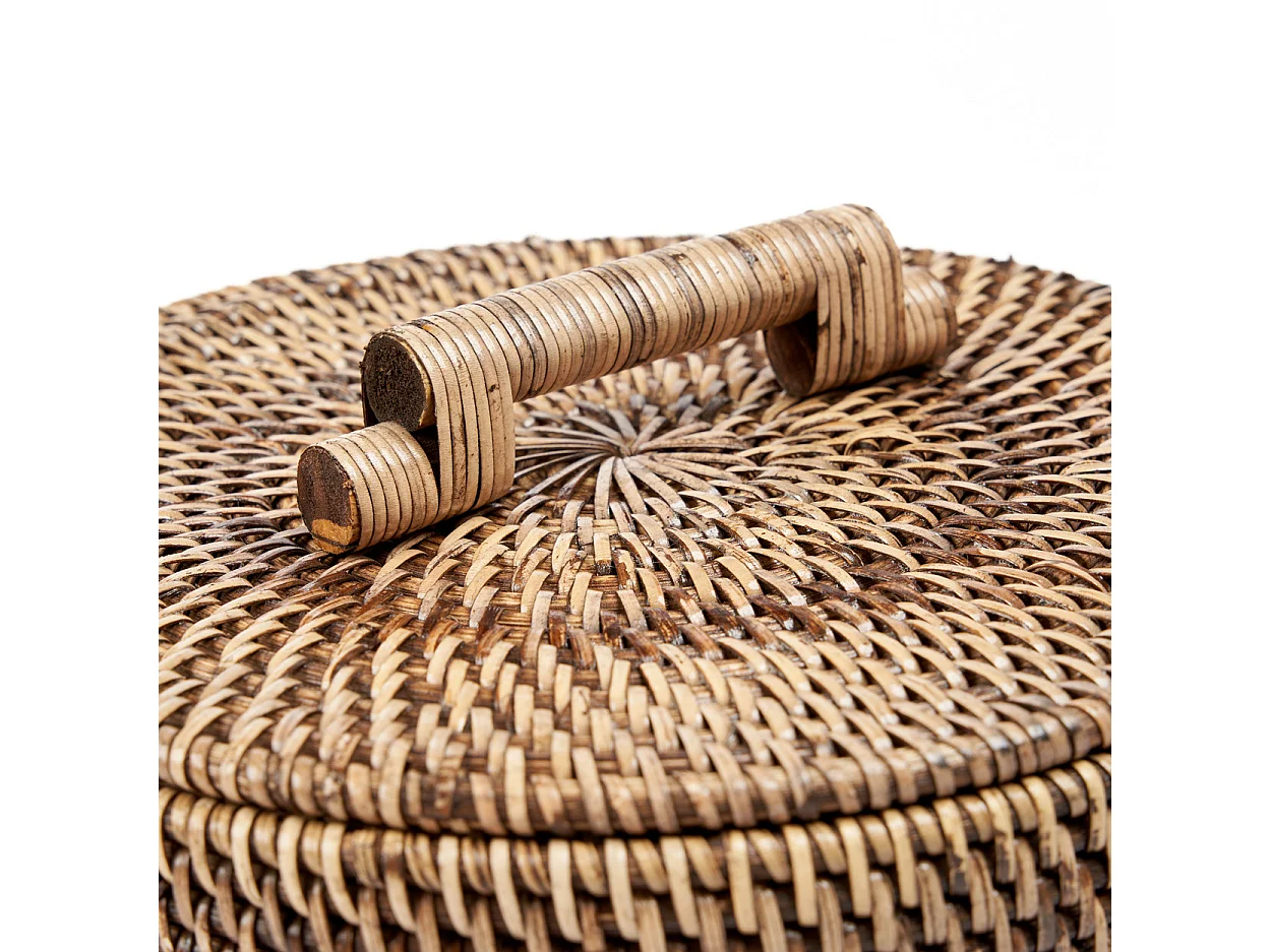 Le Panier En Rotin Bas - Brun Naturel