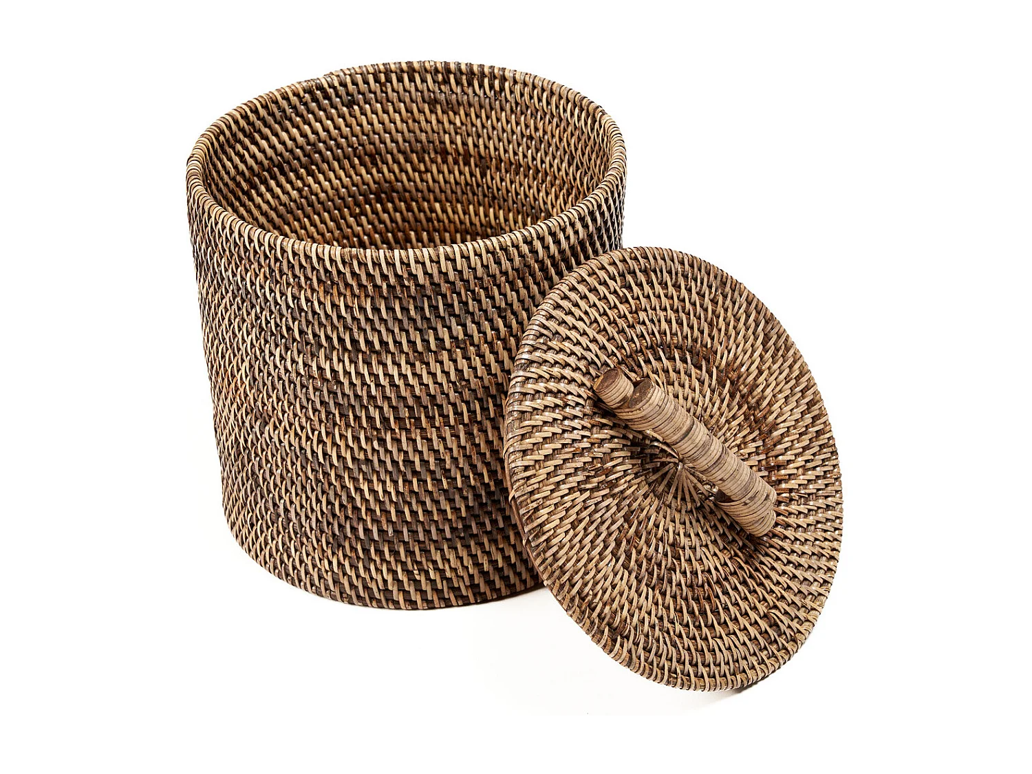 Le Panier En Rotin Bas - Brun Naturel