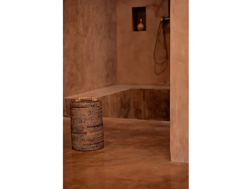 The Rattan Bin High - Natural Brown