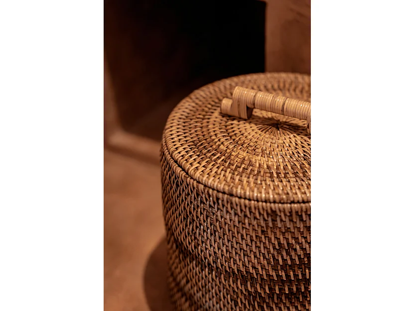 The Rattan Bin High - Natural Brown