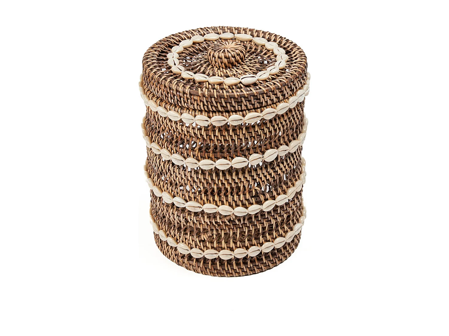 Le Panier de Rangement Shell - Brun Naturel