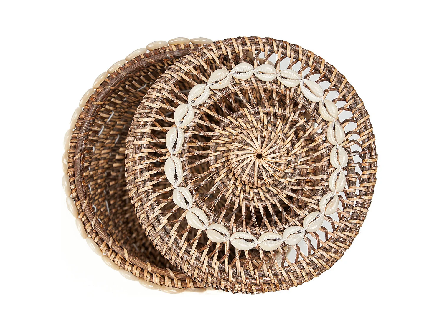 Le Panier de Rangement Shell - Brun Naturel