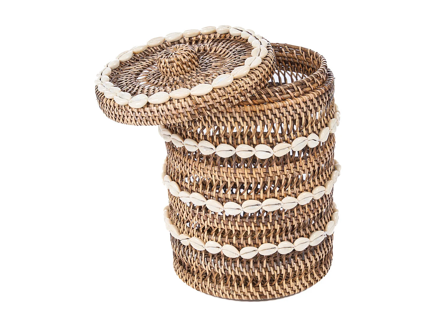 Le Panier de Rangement Shell - Brun Naturel