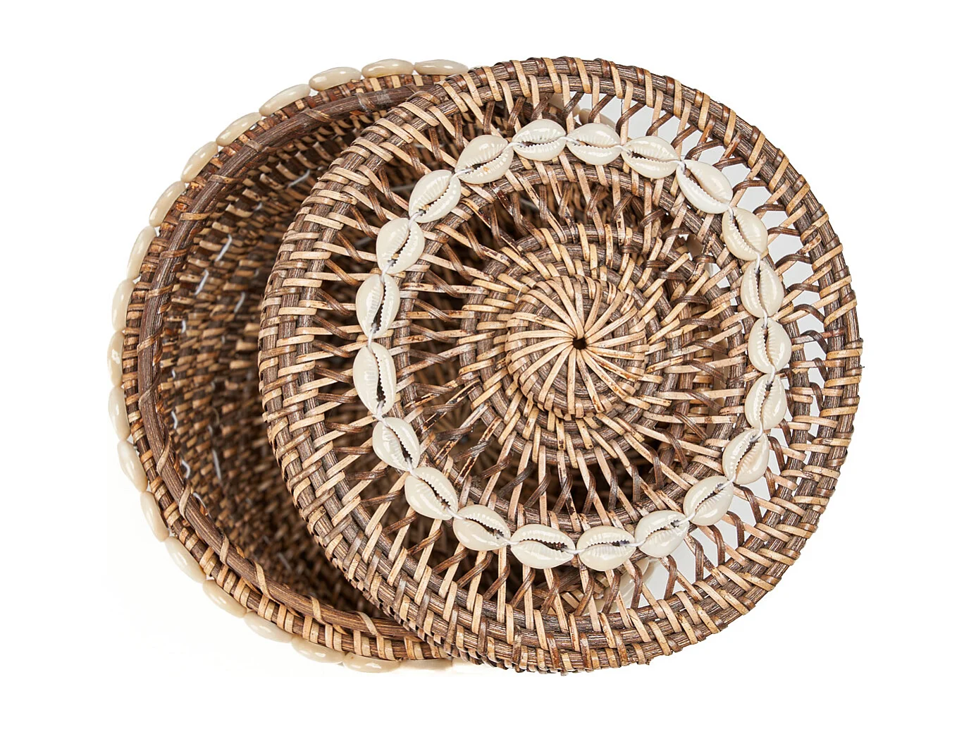 Le Panier de Rangement Shell - Brun Naturel