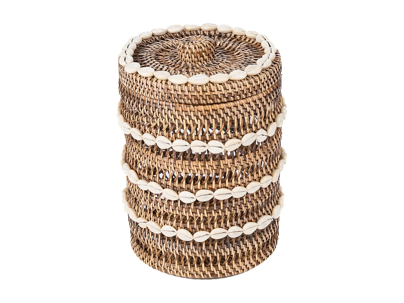 Le Panier de Rangement Shell - Brun Naturel
