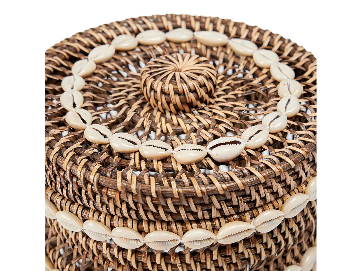 Le Panier de Rangement Shell - Brun Naturel