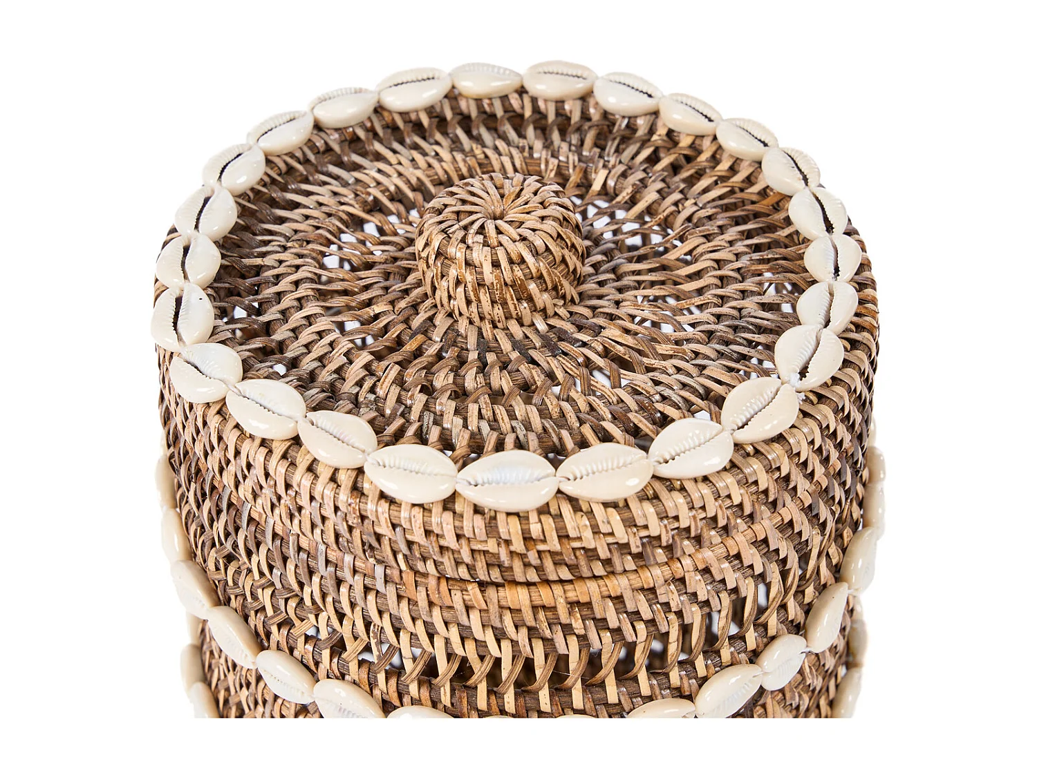 Le Panier de Rangement Shell - Brun Naturel