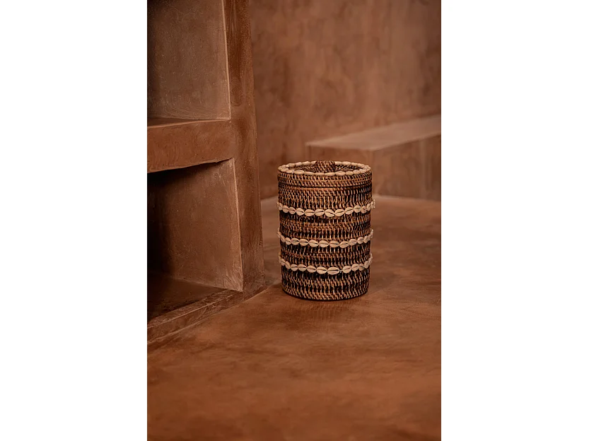 Le Panier de Rangement Shell - Brun Naturel