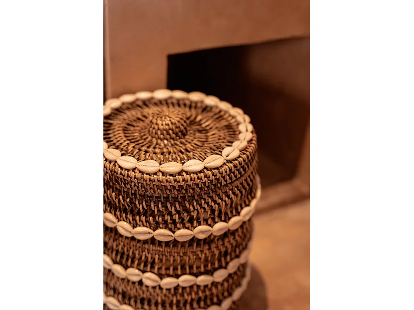 Le Panier de Rangement Shell - Brun Naturel