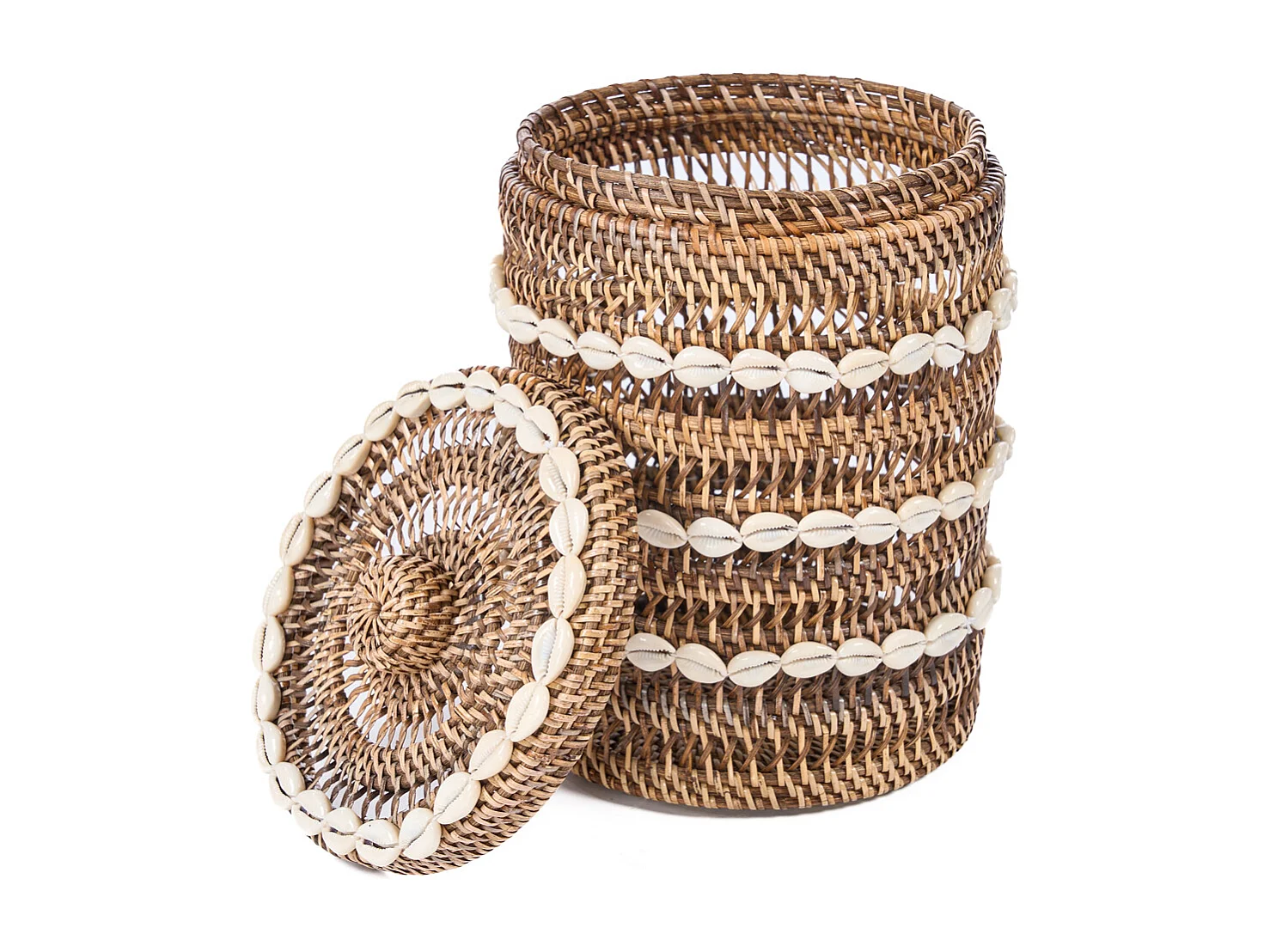 Le Panier de Rangement Shell - Brun Naturel