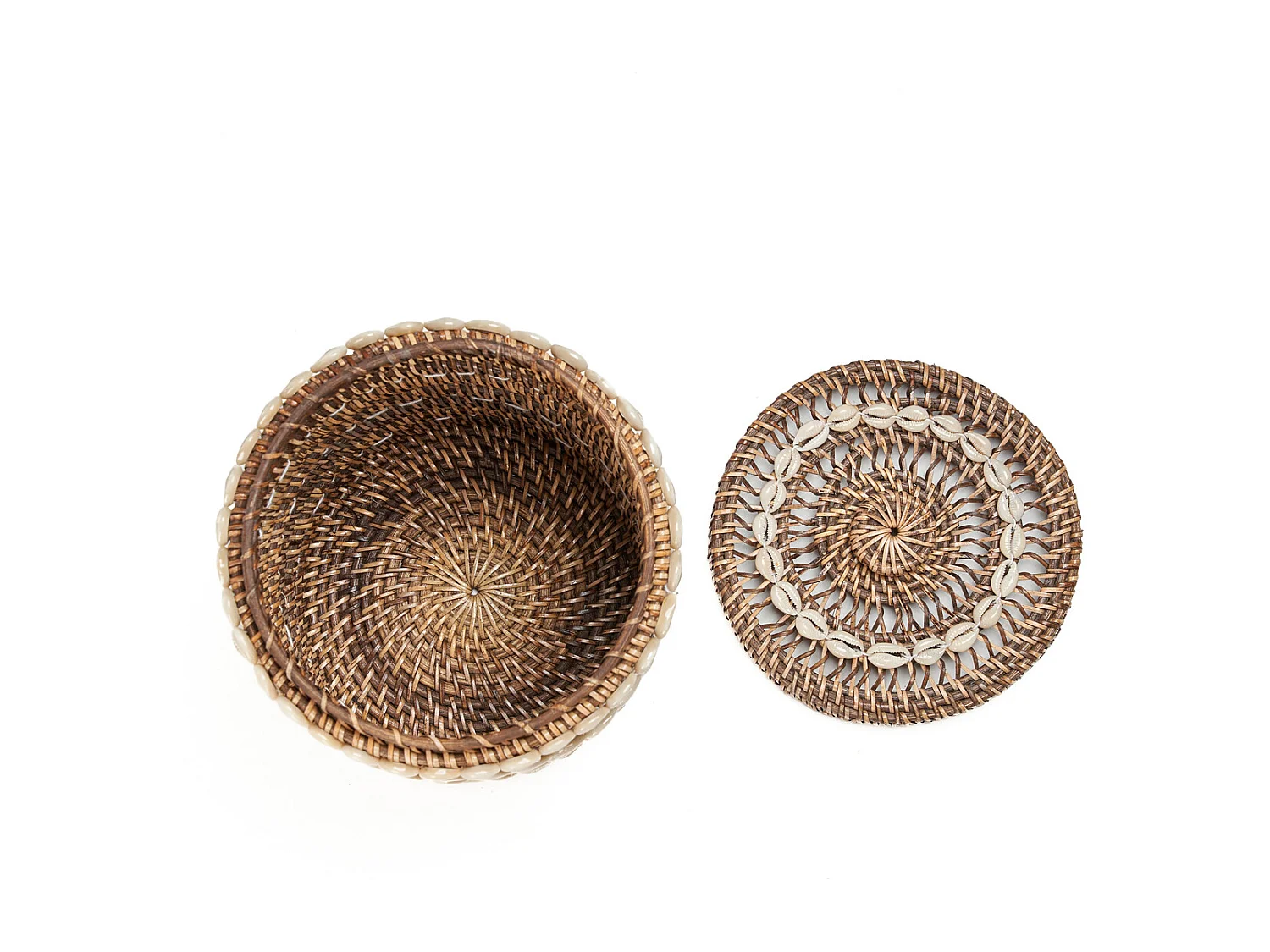 Le Panier de Rangement Shell - Brun Naturel
