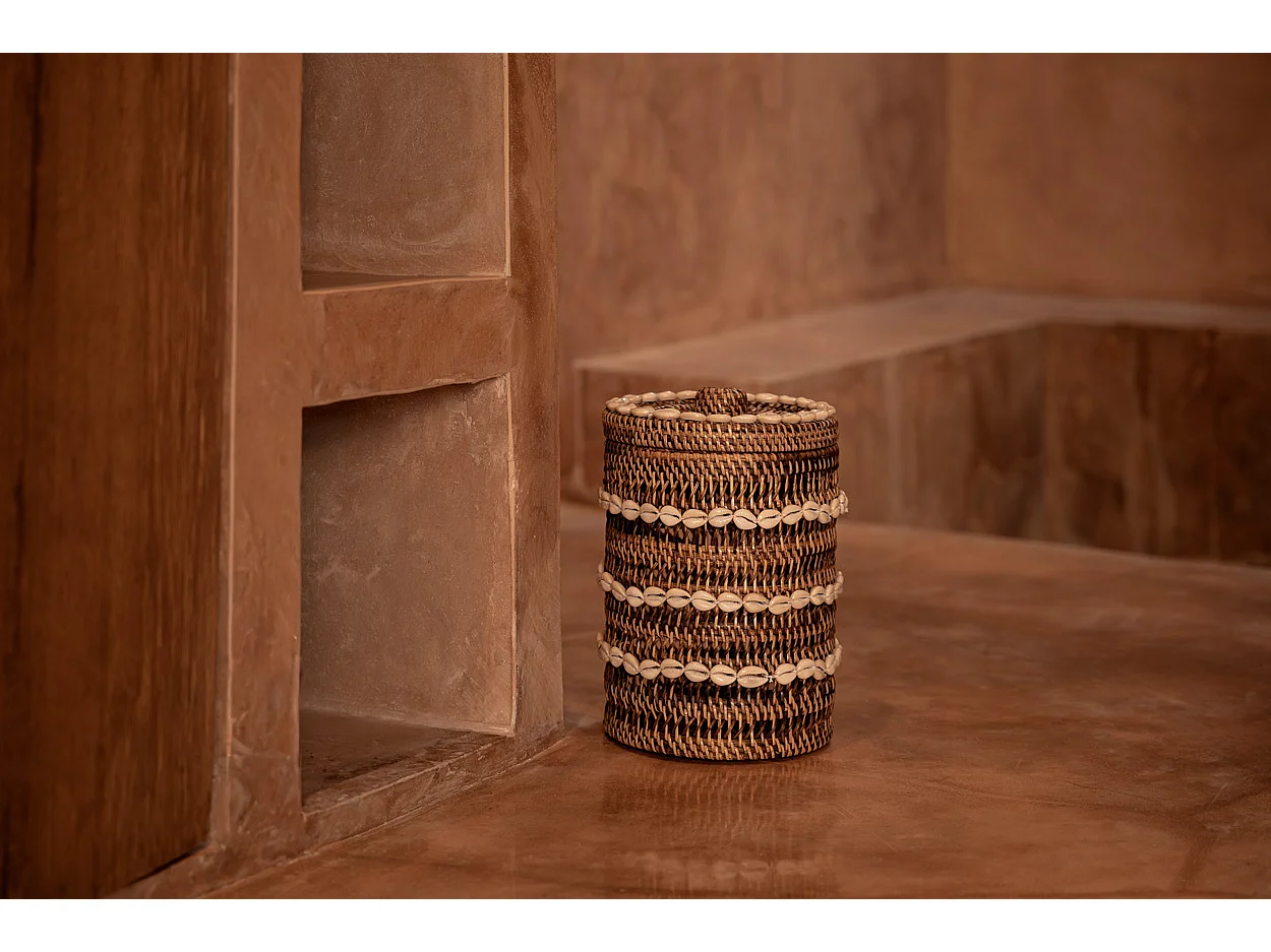 Le Panier de Rangement Shell - Brun Naturel