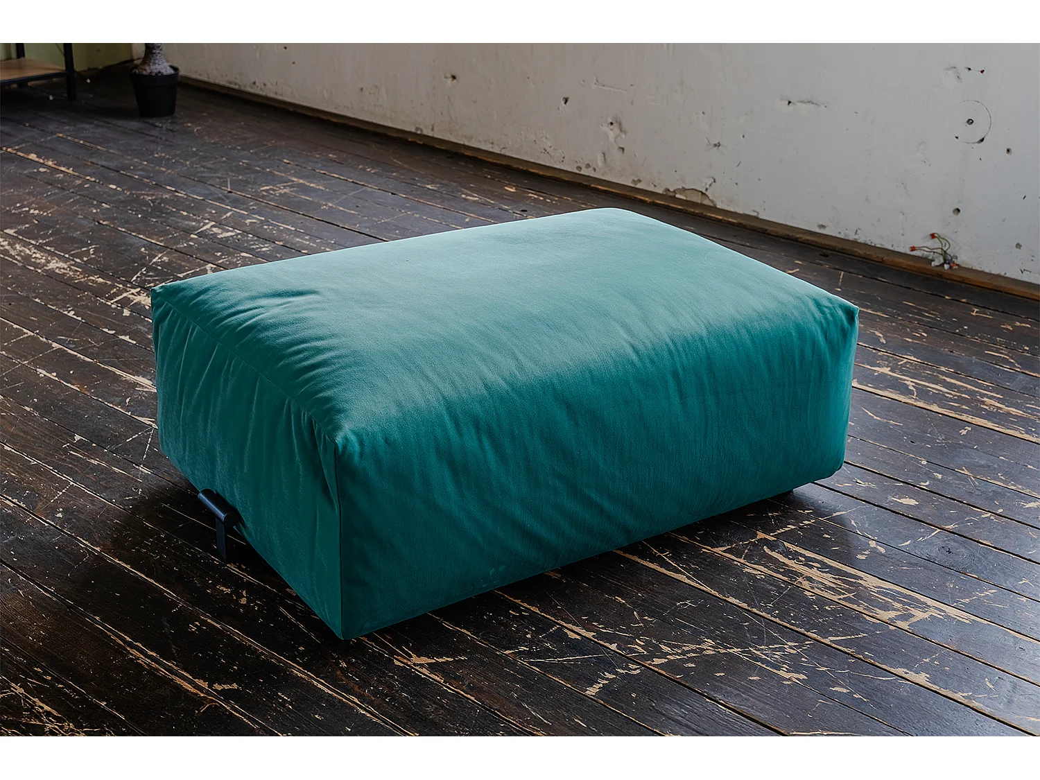 Polsterhocker - Grün Velvet - MIA